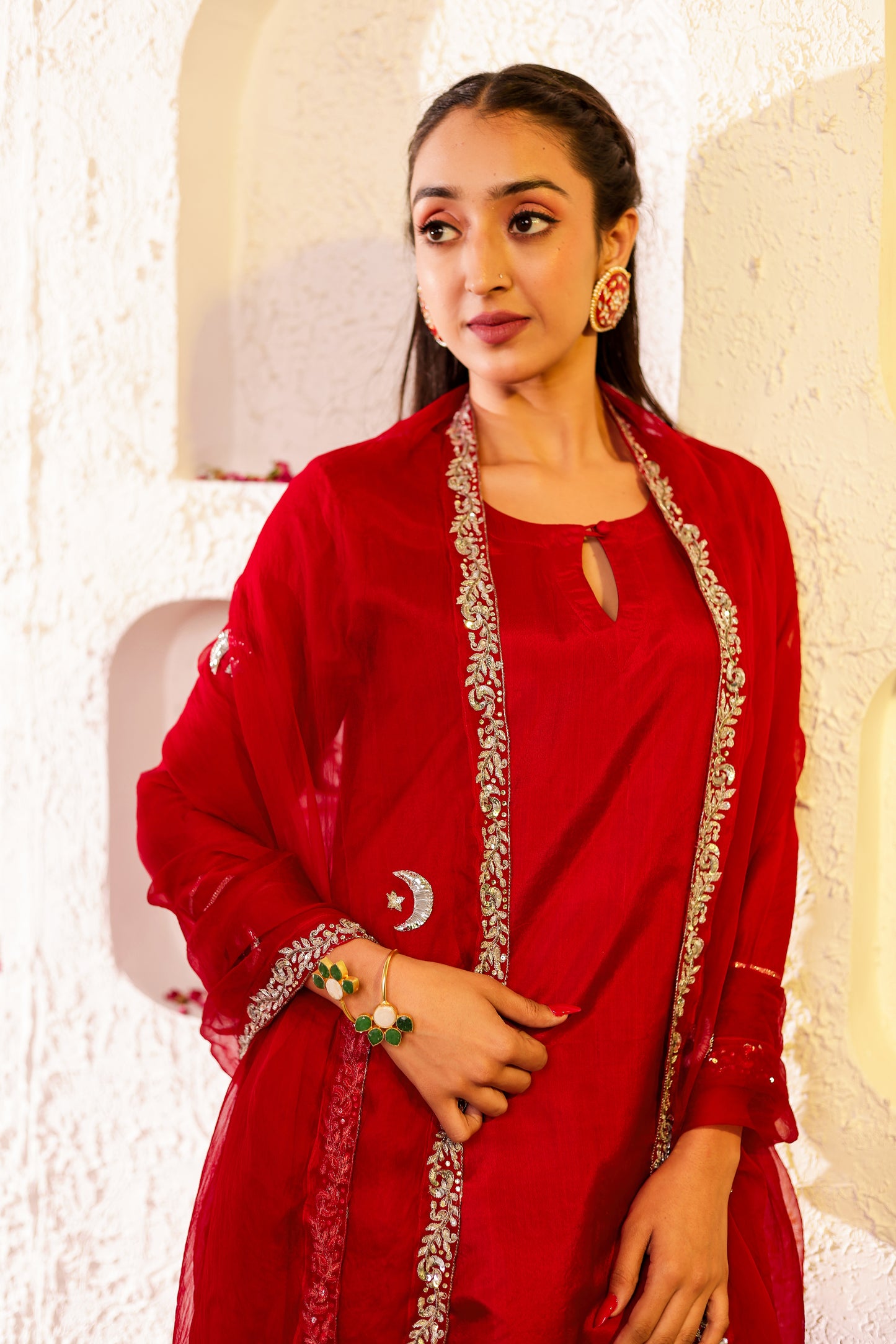 Chand Silk Straight Suit
