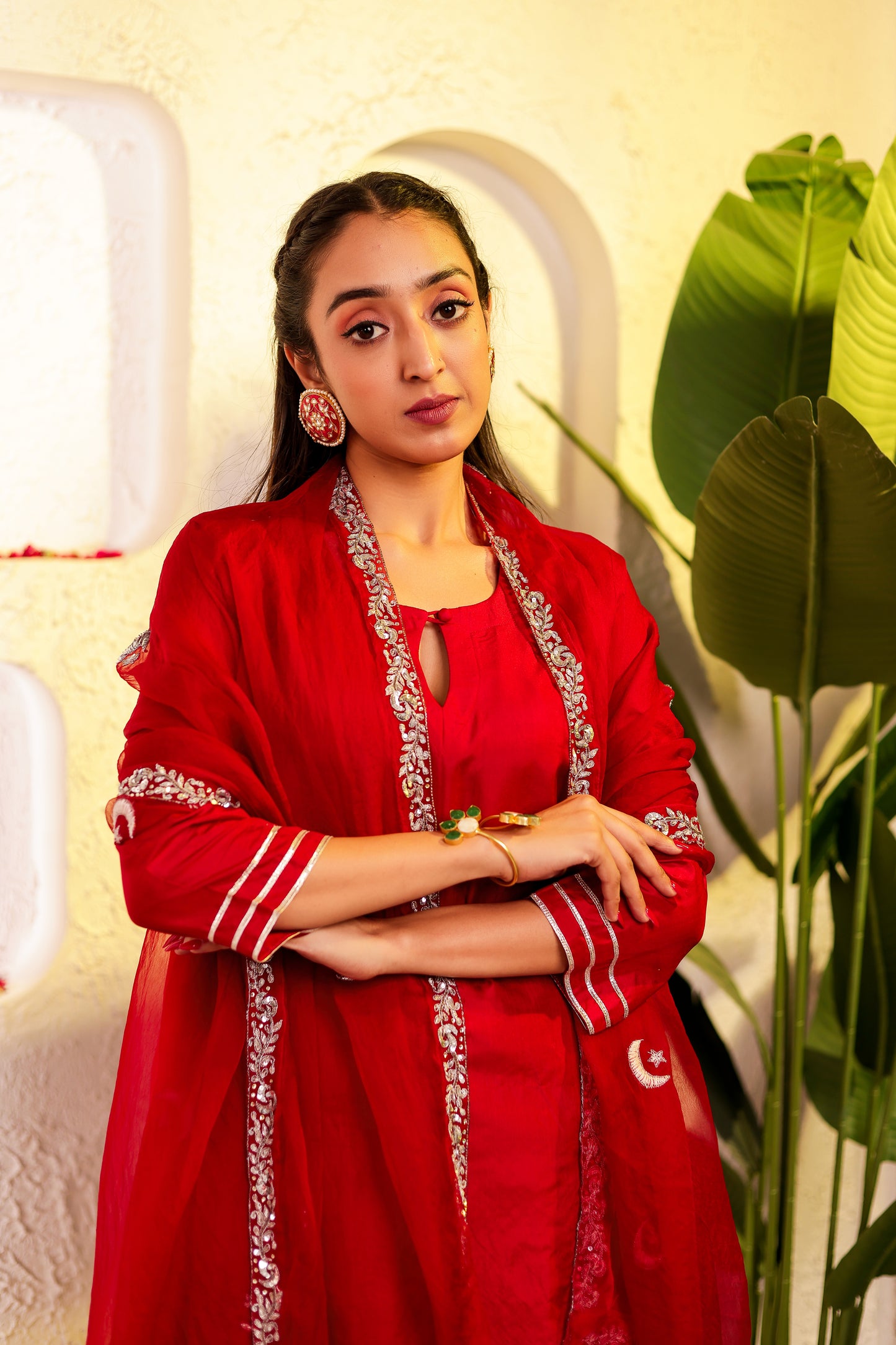 Chand Silk Straight Suit