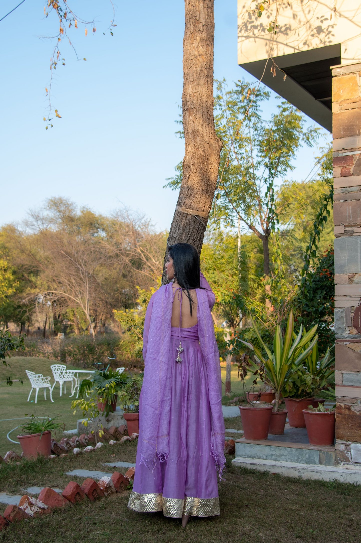 Heather Chanderi Anarkali