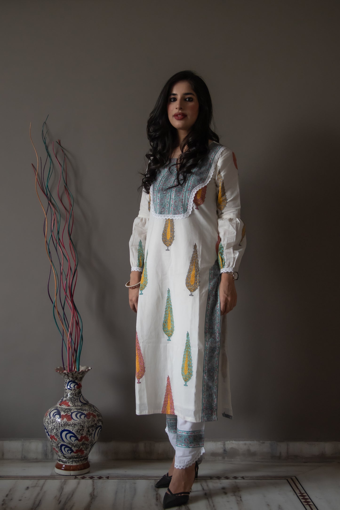 Peal White Suit