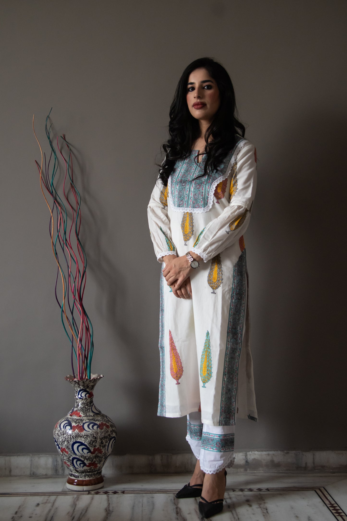 Peal White Suit