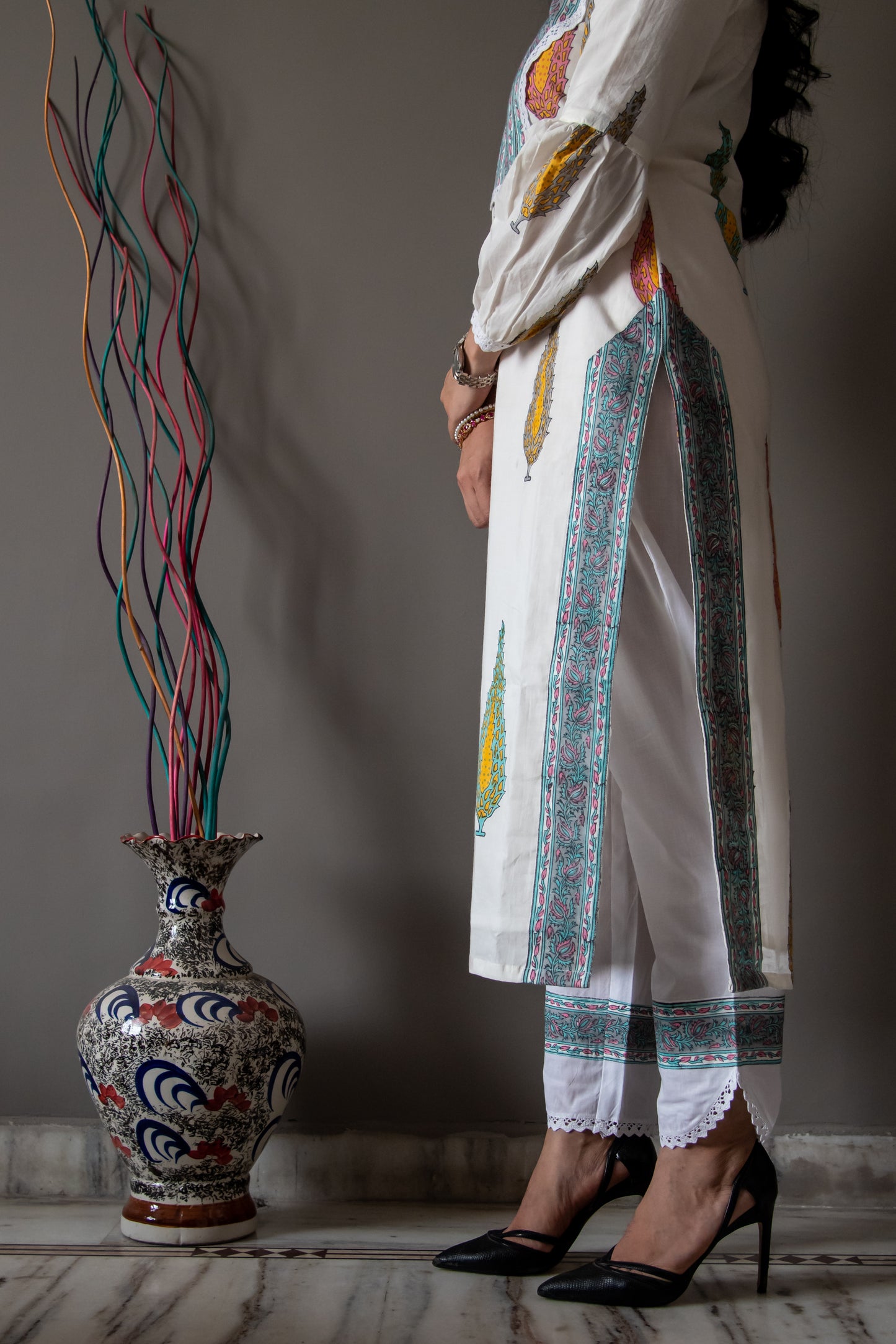 Peal White Suit