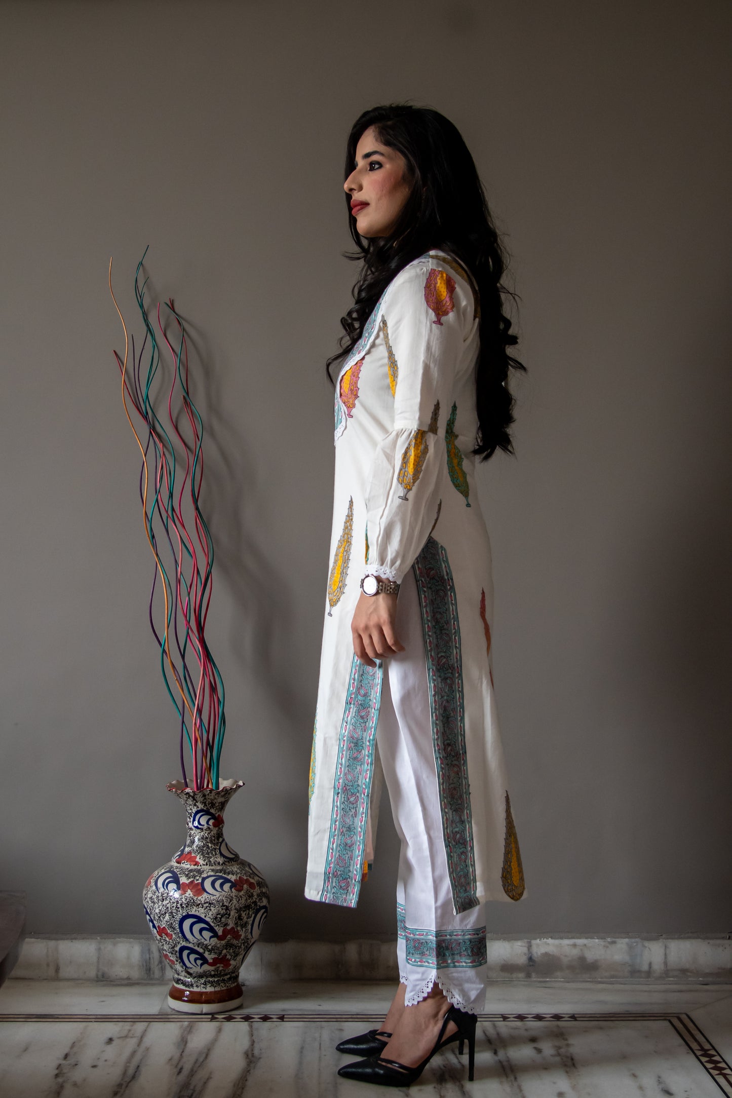 Peal White Suit
